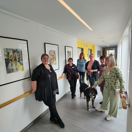 Eröffnung der Bilderausstellung von Frau Wunderlich